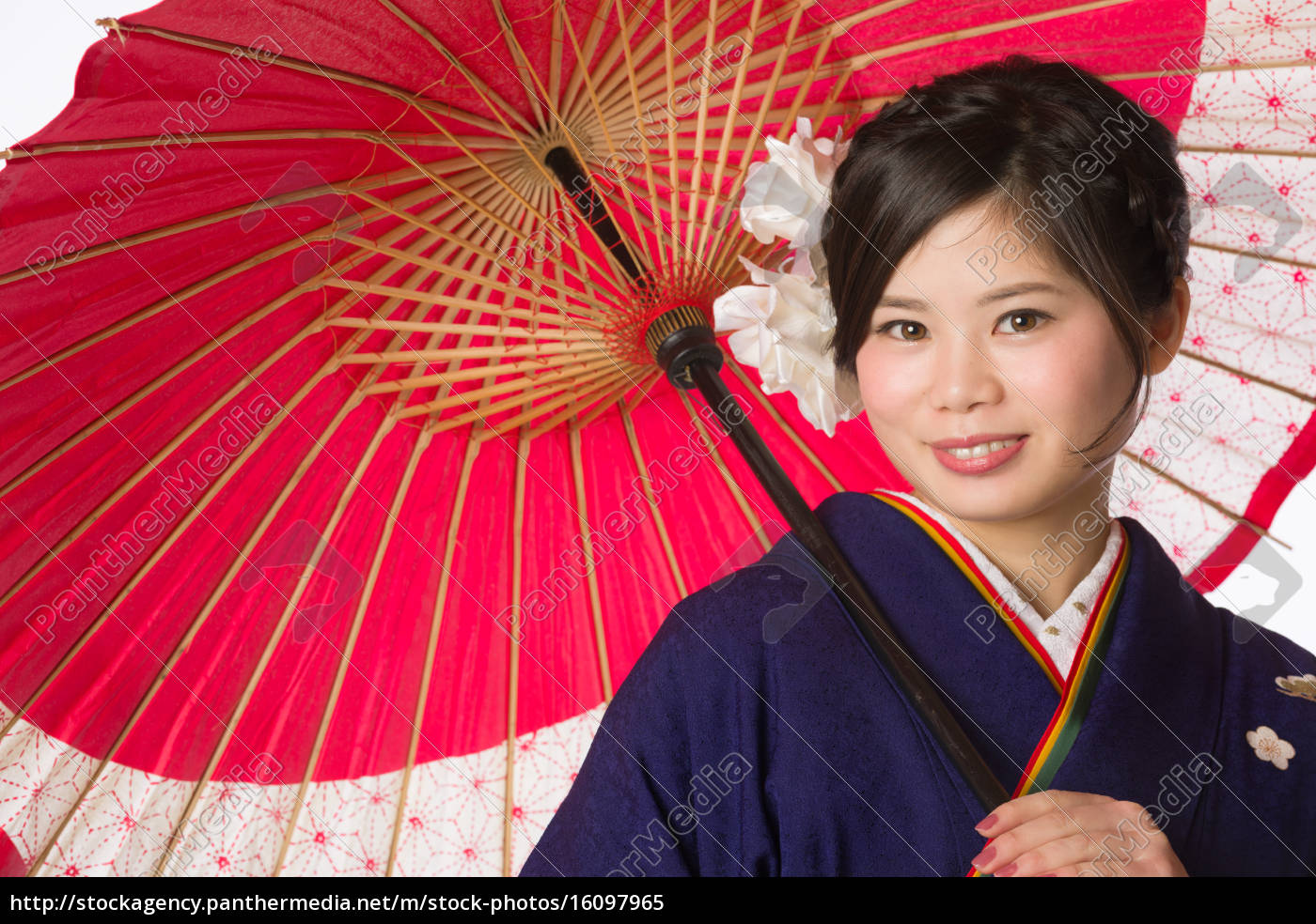 Junge Japanische M Dchen Im Kimono Lizenzfreies Bild Bildagentur Panthermedia