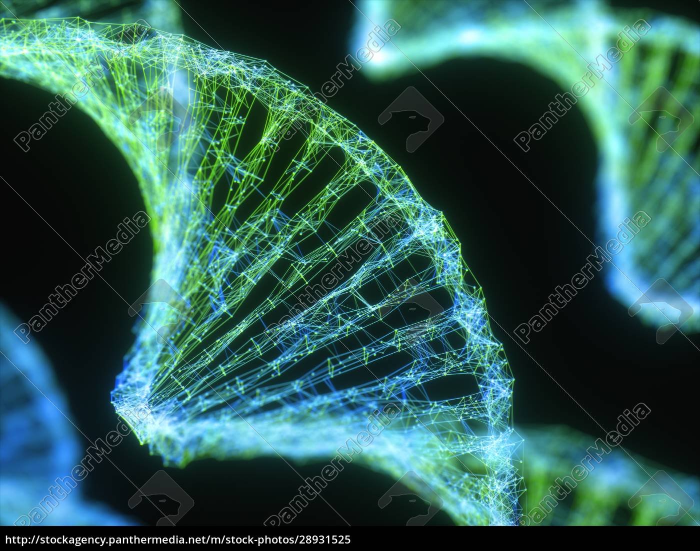 Dna Genetischer Code Bunt Lizenzfreies Bild Bildagentur