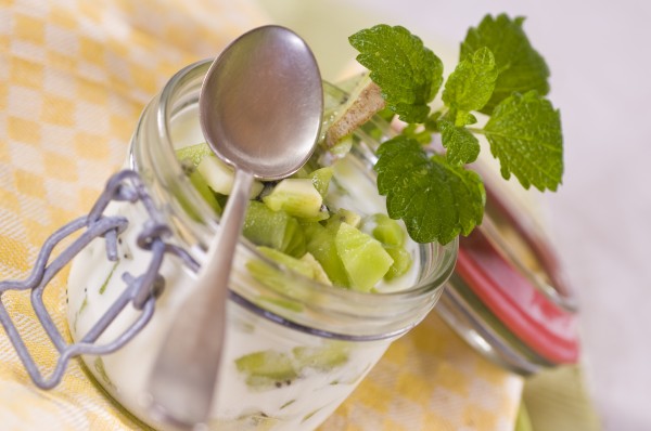 Joghurt mit Kiwi im Glas - Stockfoto #1613871 | Bildagentur PantherMedia