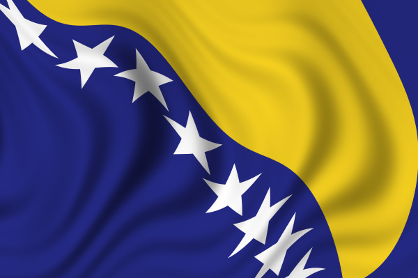 flag of bosnien herzegowina