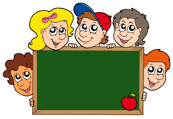 schultafel clipart of children