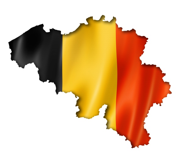 karte der belgischen flagge