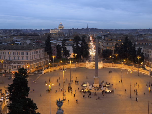 italien rom piazza del popolo vatikan
