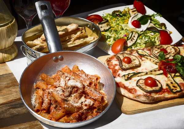 geschmack und beruehmtes italienisches essen