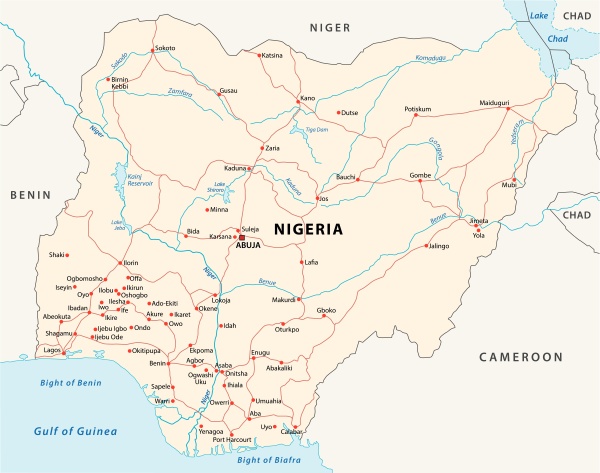vektorfahrplan der bundesrepublik nigeria