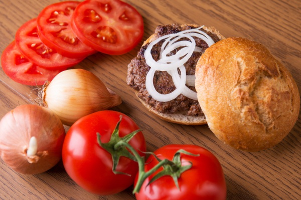 delicious home made hamburger
