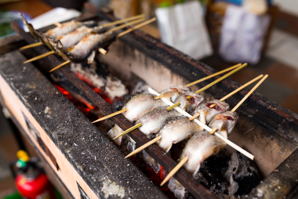 japanischer traditioneller gegrillter fisch