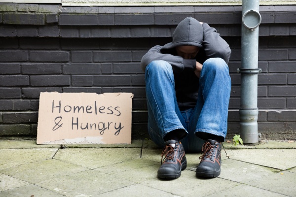 obdachlose, und, hungry, man - 20022264