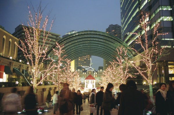weihnachtsbeleuchtung ebisu tokio japan