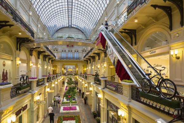 russland zentralrussland moskau roter platz gum