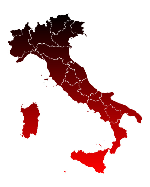 karte von italien