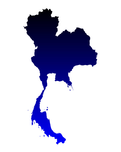 karte von thailand