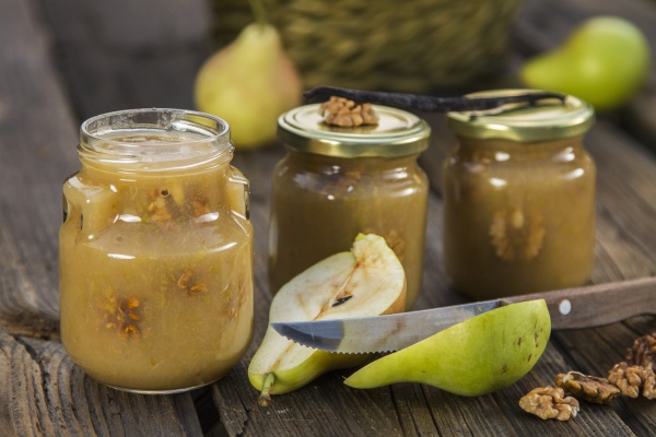 Birnenmarmelade mit Walnüssen und Vanille - Lizenzfreies Bild #21855761 ...