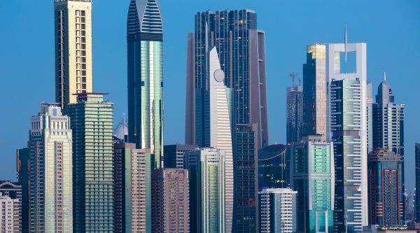 dubai skyline vereinigte arabische emirate
