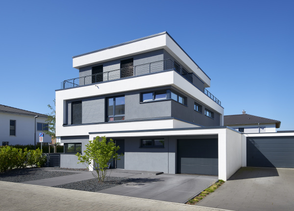 deutschland neu gebautes einfamilienhaus