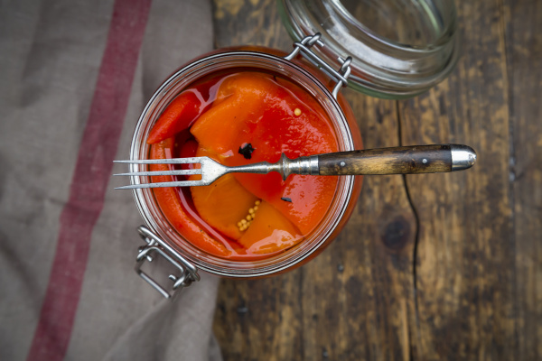 Eingelegte geröstete Paprika offenes - Stock Photo #23568902 ...