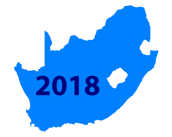 karte von suedafrika 2018