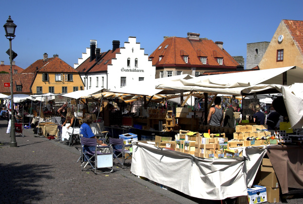 am marktplatz von visby