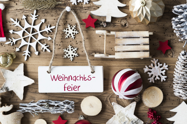 rustikale flache lage weihnachtsfeier bedeutet weihnachtsfeier