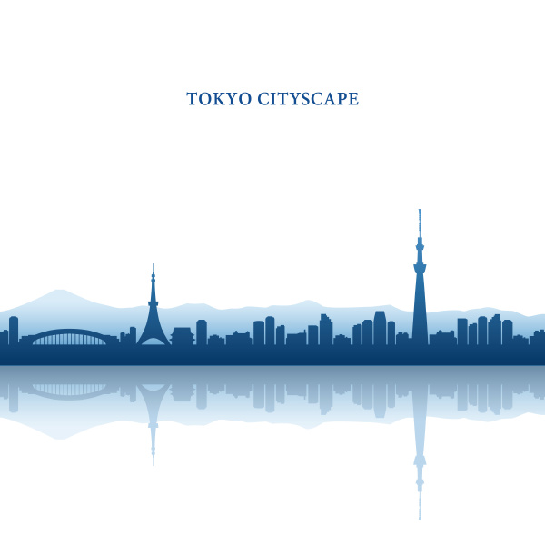 tokyo cityscape tokyo tower und tokyo