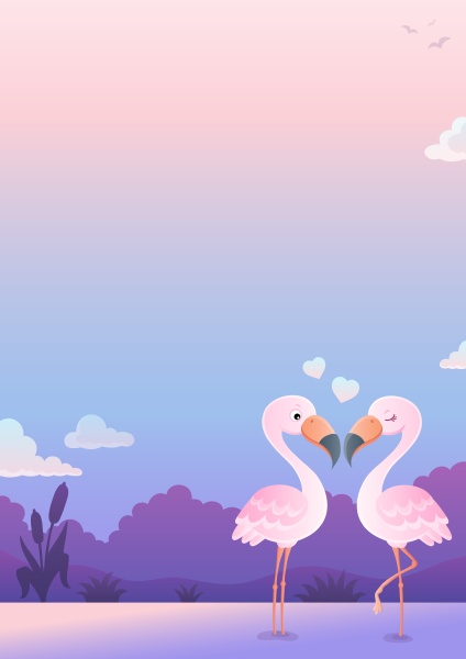 valentine flamingos thema bild 6