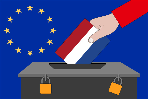 niederlaendische wahlurne fuer die europawahl