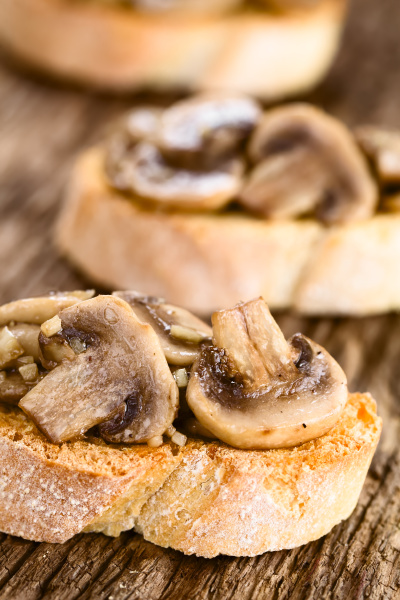 Frischer Pilz Bruschetta - Stock Photo #26968462 | Bildagentur PantherMedia