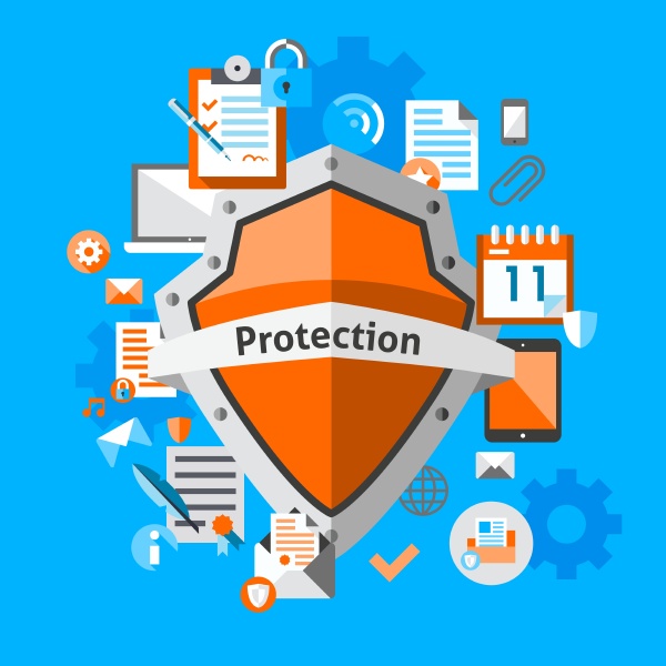computerdatenschutz und sicheres konzept mit sicheren