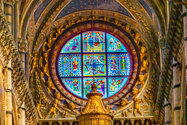 rosenfenster siena kathedrale siena italien