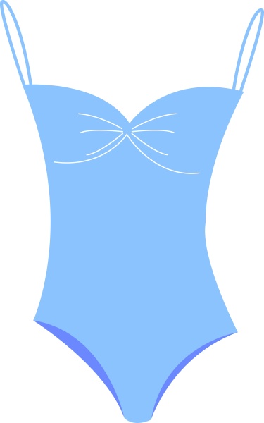 blauer badeanzug illustration vektor auf weissem