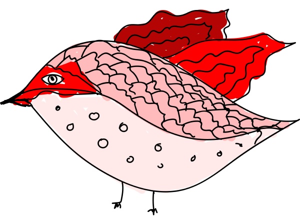 dekorative vogel illustration vektor auf weissem