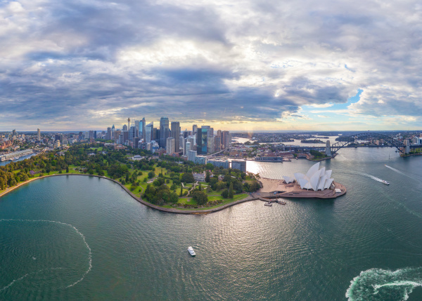 panorama luftaufnahme von sydney australien