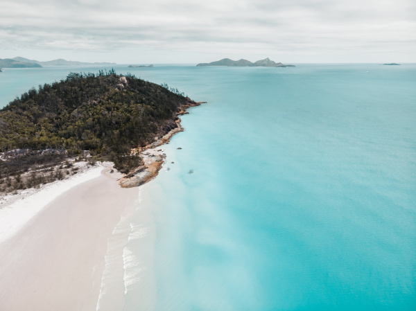luftaufnahme von whitehaven beach queensland australien