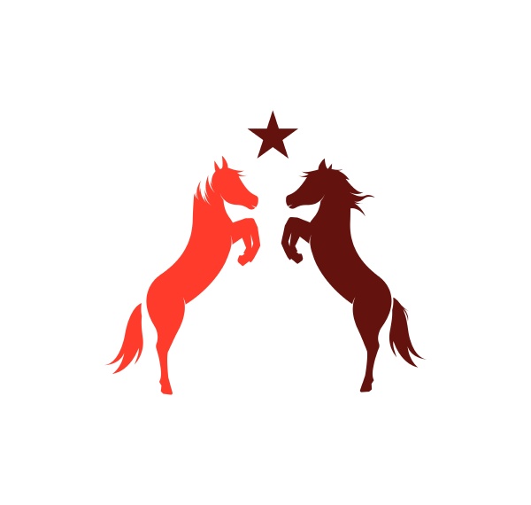 pferd logo vorlage vektor illustration