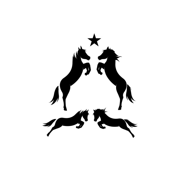 pferd logo vorlage vektor illustration