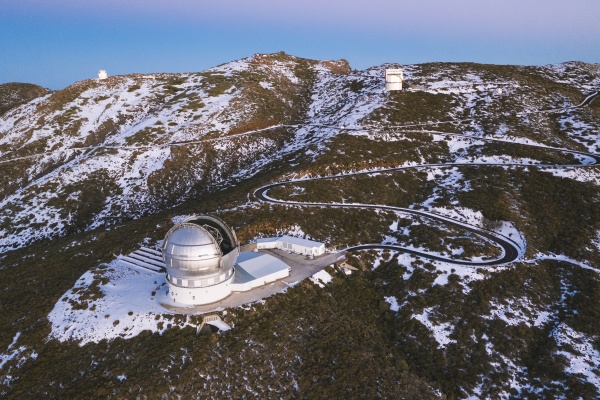 luftaufnahme des gran telescopio canarias roque