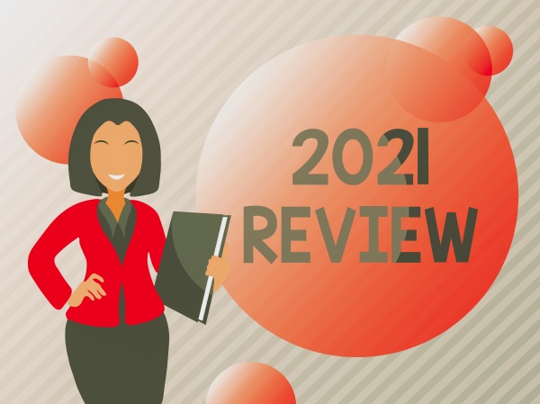 schild mit der aufschrift 2021 review