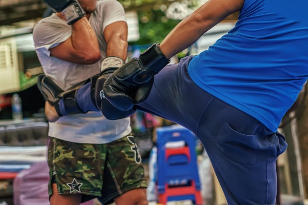 sparring thai boxen