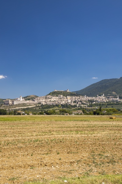 panoramic, view, assisi, medieval, town, - 30887720
