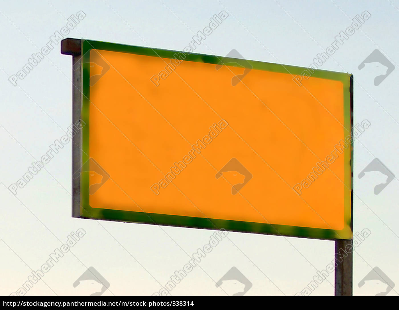 Gelbes Schild Leer Stock Photo 3314 Bildagentur Panthermedia