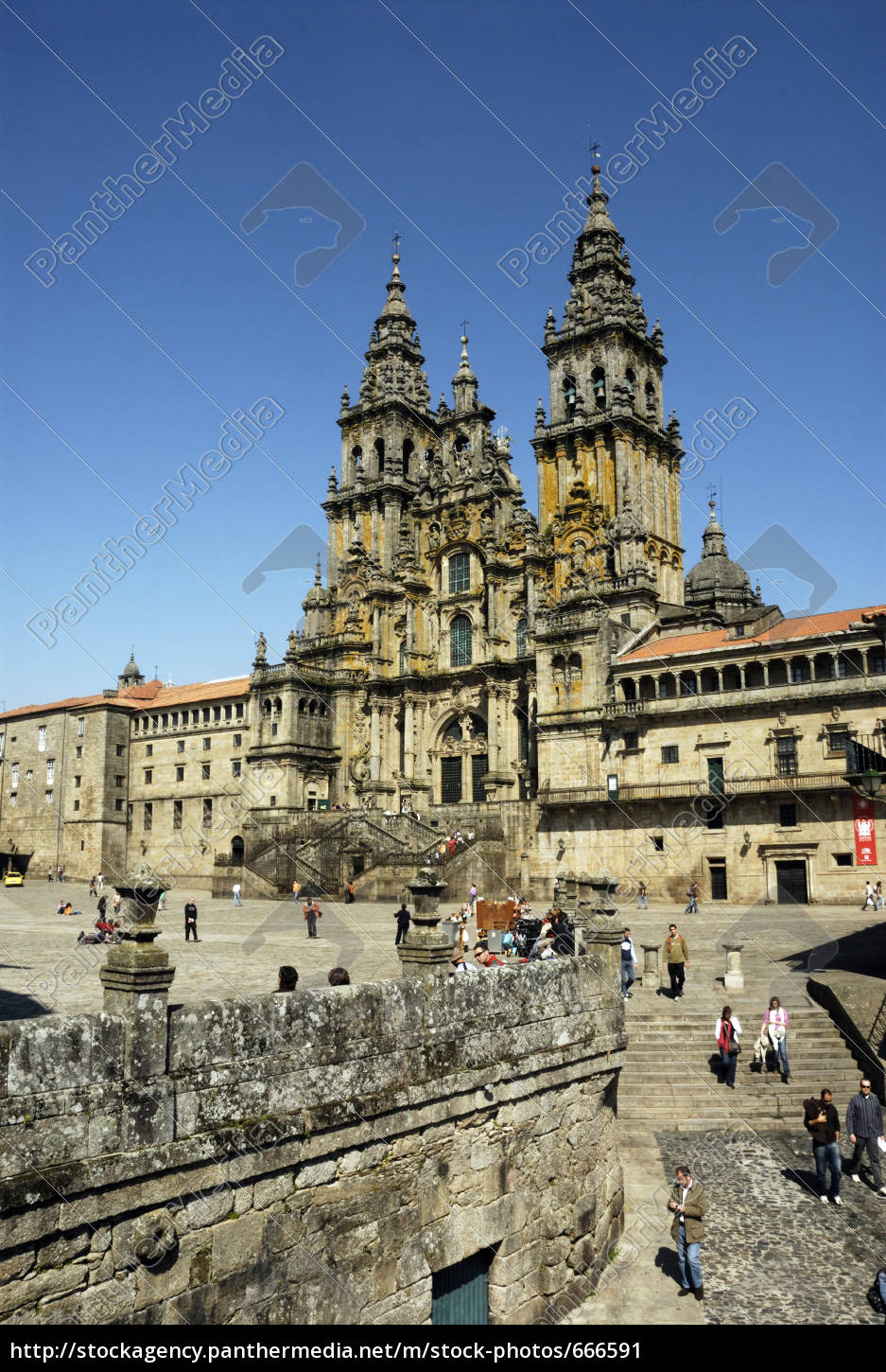 Kathedrale Santiago De Compostela Stockfoto Bildagentur Panthermedia