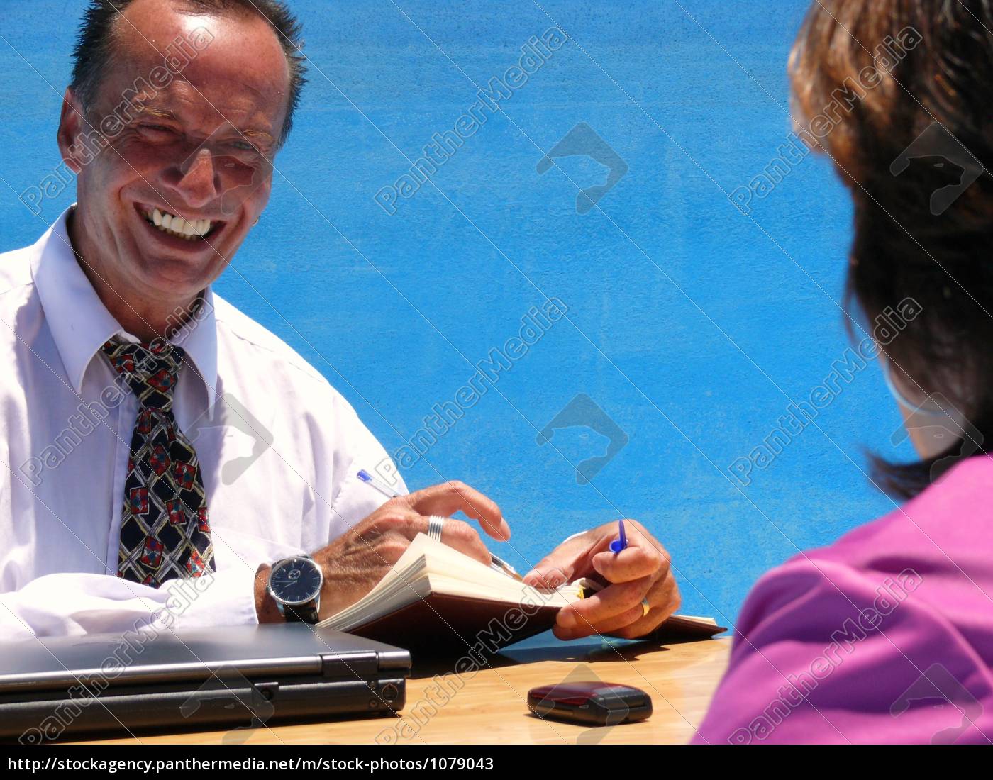 Ich freue mich auf gute Zusammenarbeit Stockfoto 1079043