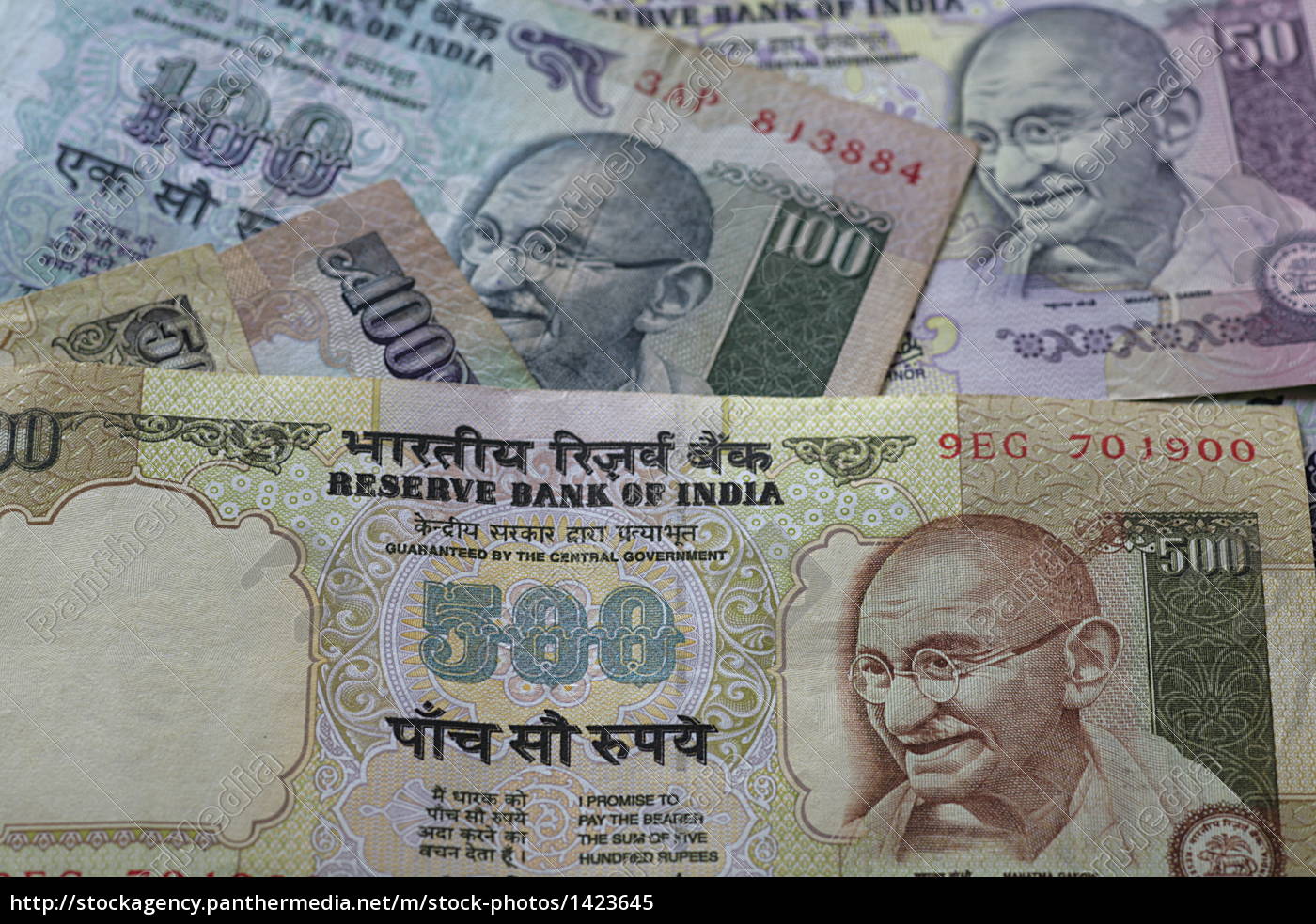 Indische Geldscheine Lizenzfreies Bild Bildagentur Panthermedia