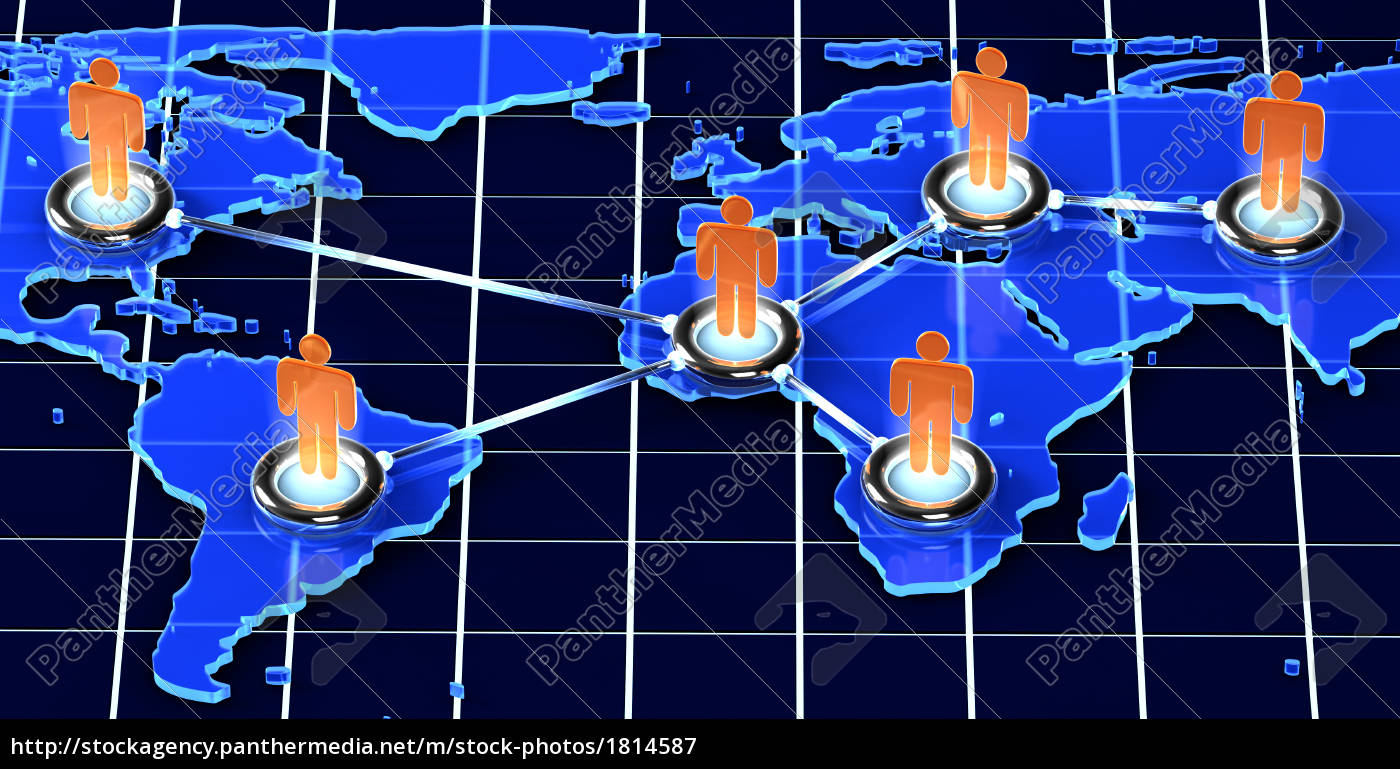 Globale Vernetzung Lizenzfreies Bild Bildagentur Panthermedia