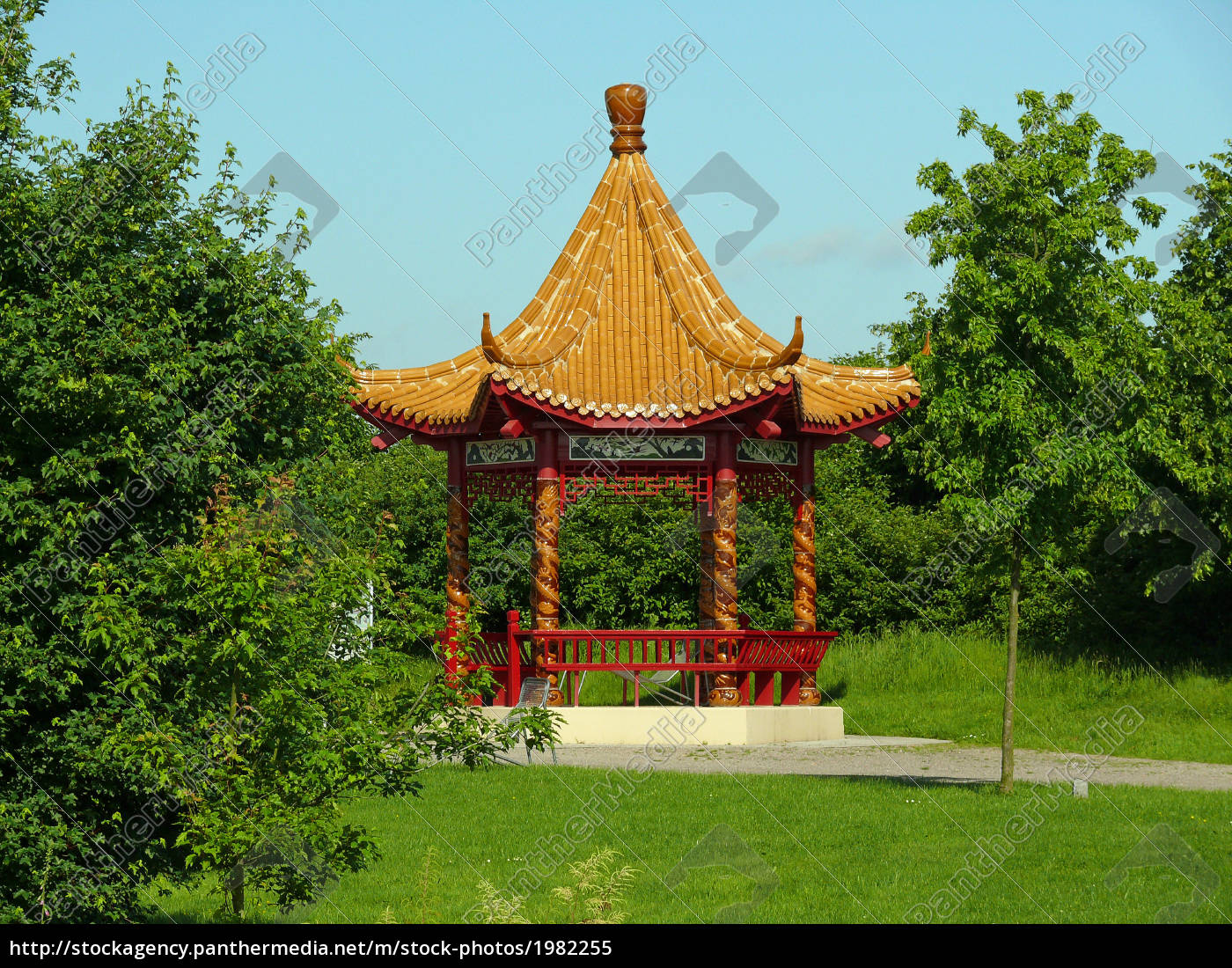 Chinesischer Pavillon Lizenzfreies Bild Bildagentur Panthermedia