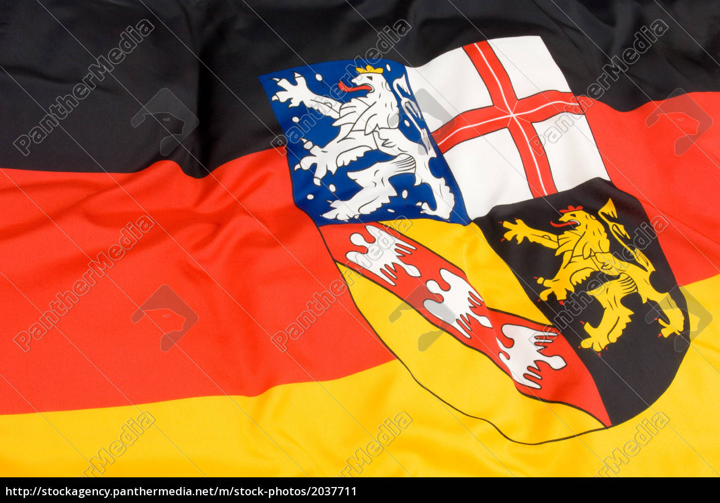 Landesflagge Saarland Stockfoto 2037711 Bildagentur Panthermedia