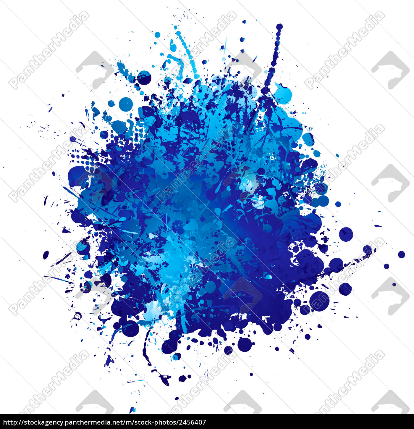 Blaue Tinte Splat Lizenzfreies Bild Bildagentur Panthermedia