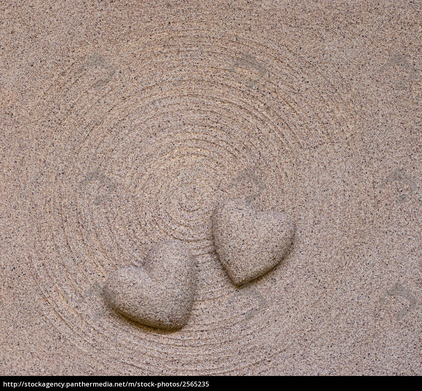 Herz Im Sand Lizenzfreies Bild Bildagentur Panthermedia