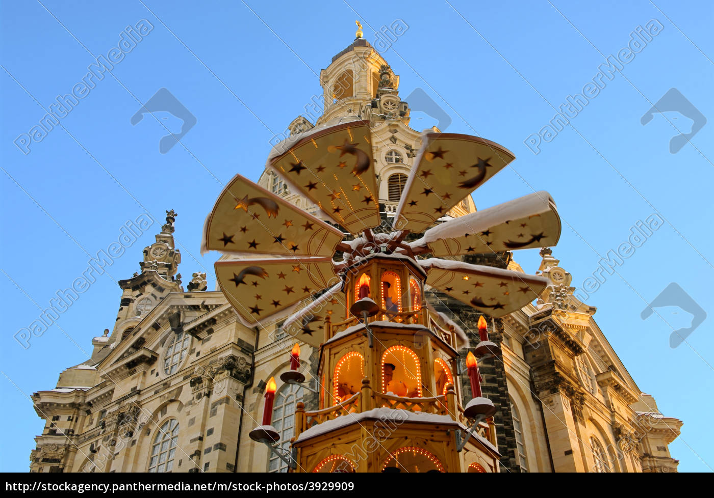 Dresden Weihnachtsmarkt Frauenkirche Dresden Lizenzfreies Bild