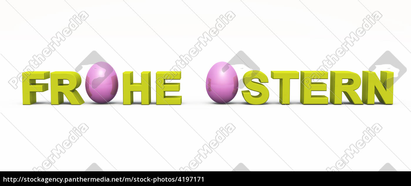 3d Schriftzug Frohe Ostern Grun Pink Stockfoto Bildagentur Panthermedia